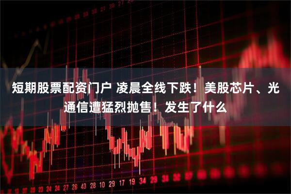短期股票配资门户 凌晨全线下跌！美股芯片、光通信遭猛烈抛售！发生了什么